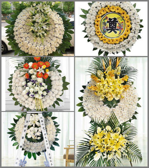 四川绵阳盐亭县黑坪镇花圈速递